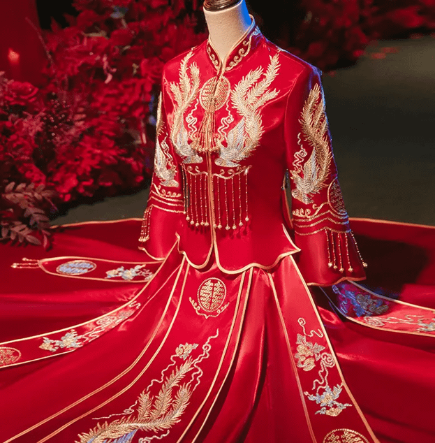 لباس عروسی چینی در کافه آسیا آداب مراسم عروسی چینی