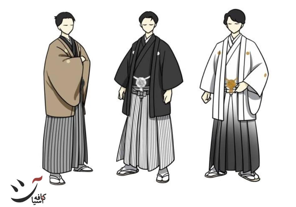 کیمونوی ژاپنی مردانه برای عروسی در ژاپن